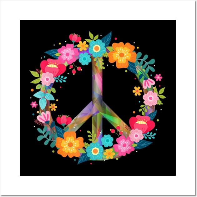 Peace Love Hippie Costume Tie Die 60s 70s Wall Art by jordanfaulkner02